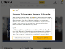 Tablet Screenshot of literia.pl